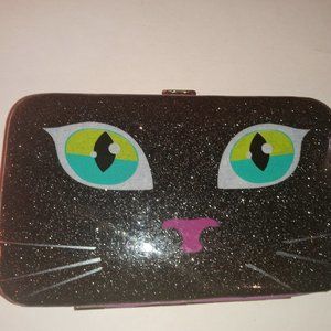 CAT EYES COLORFUL CREDIT CARD AND ID TRAVEL WALLET